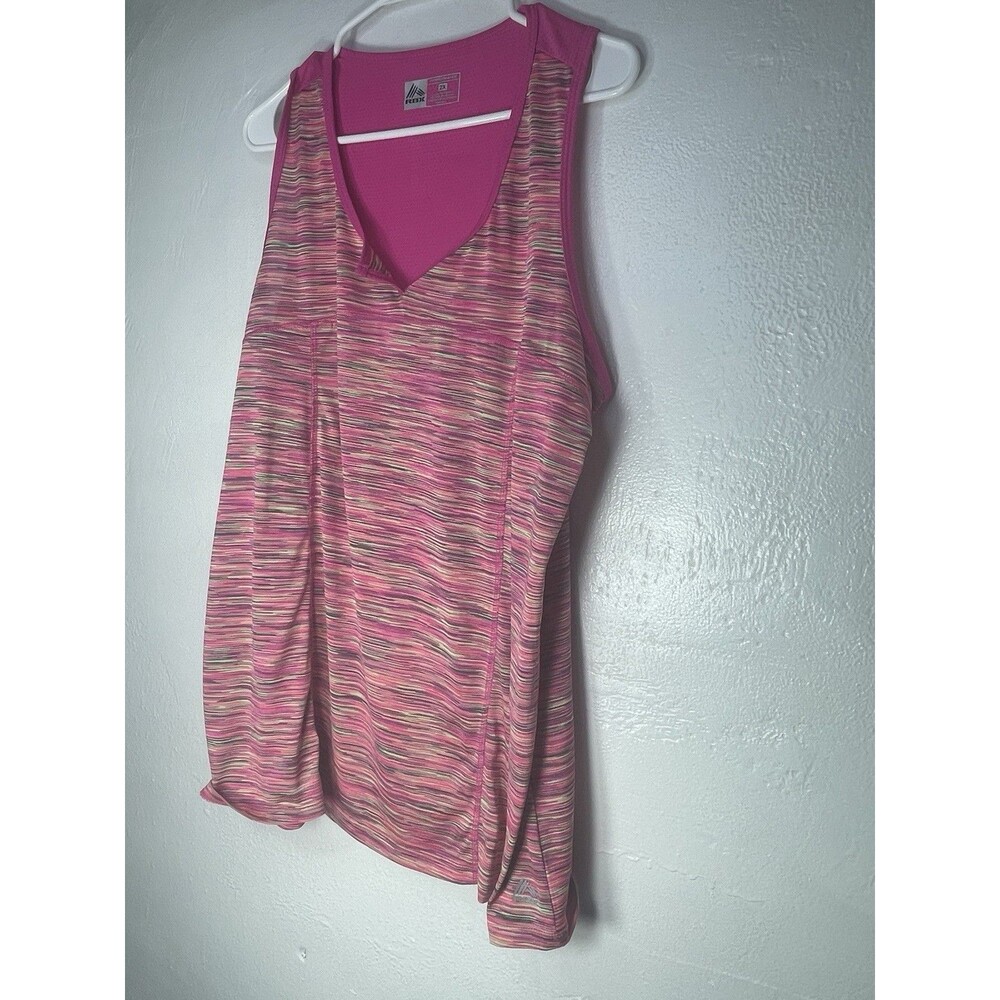 RBX Performance Tank Top Womens 2X Pink Space Dye Athletic Workout Active Plus - Picture 11 of 12